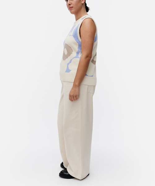 マリメッコ UNIKKO ウニッコ柄 ノースリーブニット タートル ベスト 2024SS】marimekko マリメッコ/ Tilma Unikko ニットベスト
