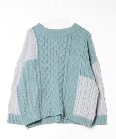 セール】デコラティブリブニットチルデンセーター（ニット/セーター