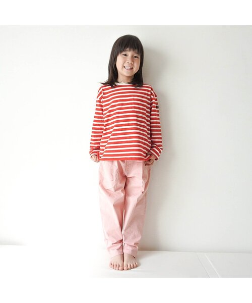 BREEZE（ブリーズ）の「【WEB限定/ジュニア対応】タックテーパードパンツ（その他パンツ・キッズ・カーキ/ブラック/アイボリー/サックスブルー/ブルー/ブラウン/ピンク・100/120/130/150/110/140/90）」の20枚目の写真