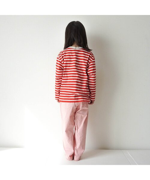 BREEZE（ブリーズ）の「【WEB限定/ジュニア対応】タックテーパードパンツ（その他パンツ・キッズ・カーキ/ブラック/アイボリー/サックスブルー/ブルー/ブラウン/ピンク・100/120/130/150/110/140/90）」の21枚目の写真