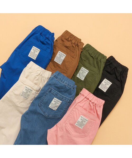BREEZE（ブリーズ）の「【WEB限定/ジュニア対応】タックテーパードパンツ（その他パンツ・キッズ・カーキ/ブラック/アイボリー/サックスブルー/ブルー/ブラウン/ピンク・100/120/130/150/110/140/90）」の19枚目の写真