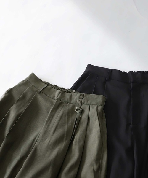 antiqua（アンティカ）の「タックパンツ（その他パンツ・レディース・カーキ/ブラック・LARGE/MEDIUM）」の12枚目の写真