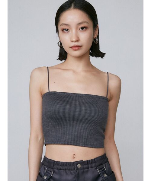 EMODA(エモダ)の「ボックスキャミソール(Tシャツ/カットソー・レディース・ホワイト/グレー/ブラック・FREE)」の3枚目の写真