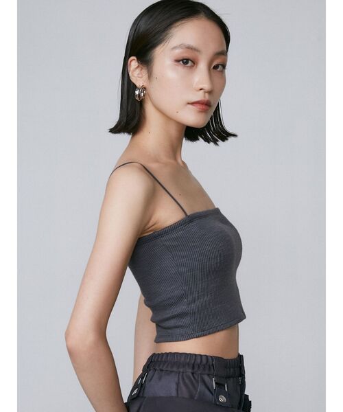 EMODA(エモダ)の「ボックスキャミソール(Tシャツ/カットソー・レディース・ホワイト/グレー/ブラック・FREE)」の8枚目の写真