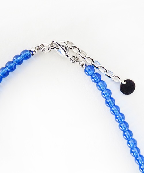 Casselini(キャセリーニ)の「Casselini(キャセリーニ)ハートガラスネックレス(ネックレス・レディース・クリア/ブルー・FREE)」の4枚目の写真