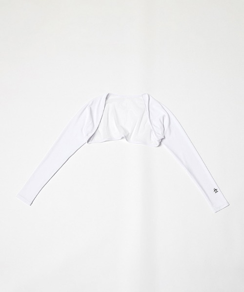 MUNSINGWEAR(マンシングウェア)の「『サンスクリーン NIR』ボレロ型UVアームカバー(アームカバー・レディース・ブラック/ホワイト/ネイビー・F)」の2枚目の写真