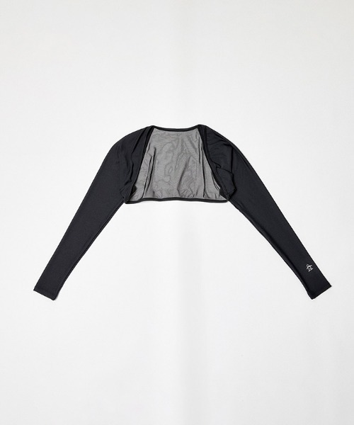 MUNSINGWEAR(マンシングウェア)の「『サンスクリーン NIR』ボレロ型UVアームカバー(アームカバー・レディース・ブラック/ホワイト/ネイビー・F)」の1枚目の写真