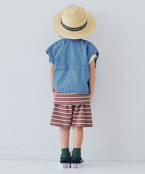 p.premier（ピードットプルミエ）の「【ジュニア対応】立体ポケットワークライトベスト（ベスト・キッズ・チャコール/カーキ/アイボリー/ブルー・140/130/120/110/100/90/80）」の6枚目の写真