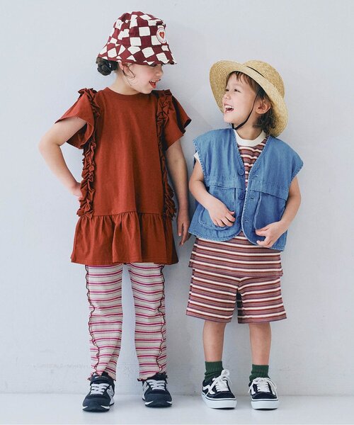 p.premier（ピードットプルミエ）の「【ジュニア対応】立体ポケットワークライトベスト（ベスト・キッズ・チャコール/カーキ/アイボリー/ブルー・140/130/120/110/100/90/80）」の7枚目の写真