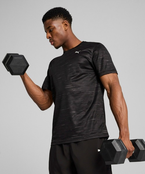 PUMA（プーマ）の「PUMA プーマ メンズ トレーニング TAD エッセンシャル AOP 半袖 Tシャツ（Tシャツ/カットソー・メンズ・ブラック/ホワイト/ダークグリーン・X-LARGE/LARGE/MEDIUM/SMALL/XX-LARGE）」の2枚目の写真