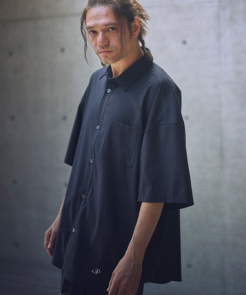 ADAM PATEK(アダムパテック)の「mhs2318-ap embroidery short sleeve shirt ショートスリーブシャツ(シャツ/ブラウス・メンズ・ブラック/ブルー/ホワイト・1/2)」の20枚目の写真