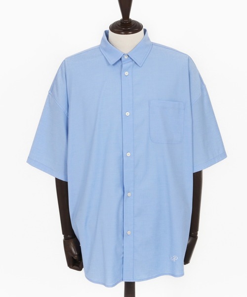 ADAM PATEK(アダムパテック)の「mhs2318-ap embroidery short sleeve shirt ショートスリーブシャツ(シャツ/ブラウス・メンズ・ブラック/ブルー/ホワイト・1/2)」の5枚目の写真
