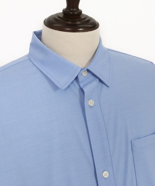 ADAM PATEK(アダムパテック)の「mhs2318-ap embroidery short sleeve shirt ショートスリーブシャツ(シャツ/ブラウス・メンズ・ブラック/ブルー/ホワイト・1/2)」の7枚目の写真