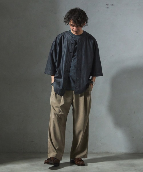 JOURNAL STANDARD relume(ジャーナルスタンダード レリューム)の「【ZOZO限定】OVER CHEF SLACKS(その他パンツ・メンズ・グレー/ベージュ/ブルーグレー/ダークベージュ/ブルー/ブラック・L-Regular/L-Short/M-Long/S-Short/XS-Long/XS-Regular/XS-Short/XL-Regular/XL-Short/L-Long/M-Regular/M-Short/S-Long/S-Regular/XL-Long)」の9枚目の写真
