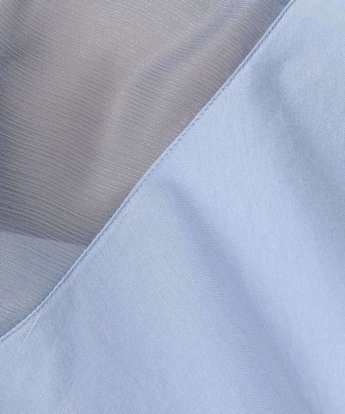 mysty woman(ミスティウーマン)の「【WEB限定復刻!】シアーショルダー切り替えプルオーバー 452209(Tシャツ/カットソー・レディース・オフホワイト/ブラック/ライトブルー/ライトグリーン・FREE)」の22枚目の写真