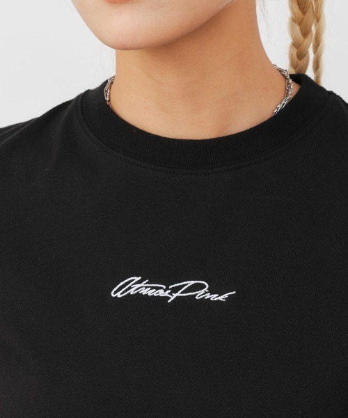 atmos pink(アトモスピンク)の「atmos pink Classic Embroidery Logo Short T-shirt / アトモス ピンク クラシック エンブロイダリー ロゴ ショート ティーシャツ(Tシャツ/カットソー・レディース・ブラック/ブルー/ホワイト/ピンク・S/M)」の13枚目の写真