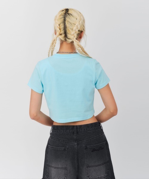atmos pink(アトモスピンク)の「atmos pink Classic Embroidery Logo Short T-shirt / アトモス ピンク クラシック エンブロイダリー ロゴ ショート ティーシャツ(Tシャツ/カットソー・レディース・ブラック/ブルー/ホワイト/ピンク・S/M)」の22枚目の写真
