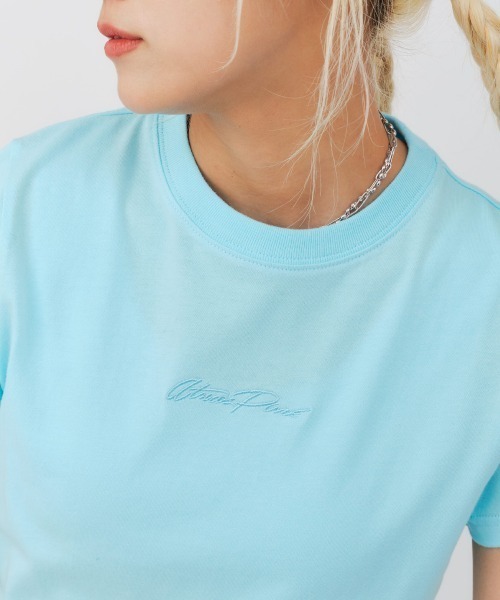 atmos pink(アトモスピンク)の「atmos pink Classic Embroidery Logo Short T-shirt / アトモス ピンク クラシック エンブロイダリー ロゴ ショート ティーシャツ(Tシャツ/カットソー・レディース・ブラック/ブルー/ホワイト/ピンク・S/M)」の21枚目の写真