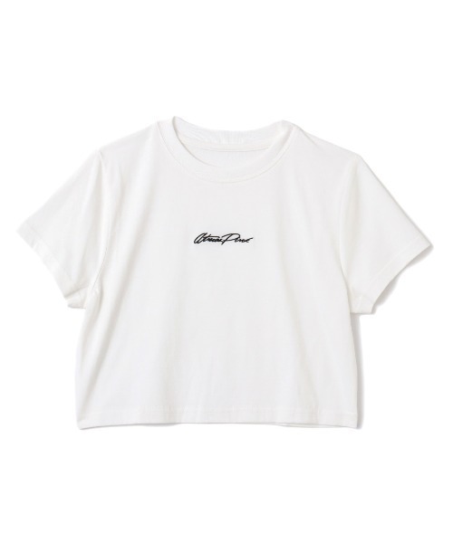 atmos pink(アトモスピンク)の「atmos pink Classic Embroidery Logo Short T-shirt / アトモス ピンク クラシック エンブロイダリー ロゴ ショート ティーシャツ(Tシャツ/カットソー・レディース・ブラック/ブルー/ホワイト/ピンク・S/M)」の7枚目の写真