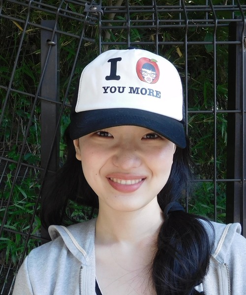 INTER FACTORY(インターファクトリー)の「hannah - nard girl cap made in INTERFACTORY(キャップ・レディース・ブラック/ライトブルー・FREE)」の2枚目の写真