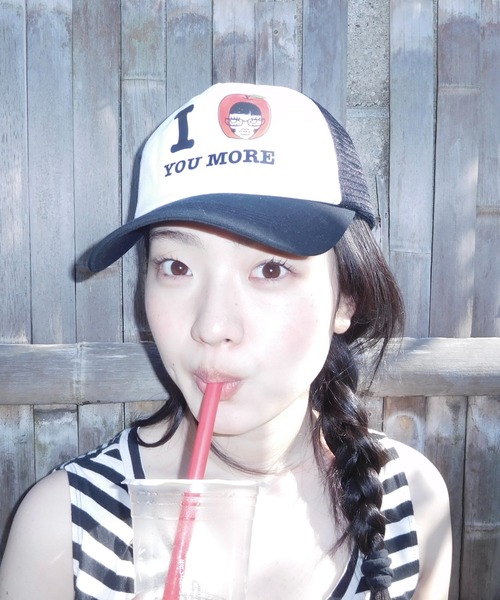 INTER FACTORY(インターファクトリー)の「hannah - nard girl cap made in INTERFACTORY(キャップ・レディース・ブラック/ライトブルー・FREE)」の3枚目の写真