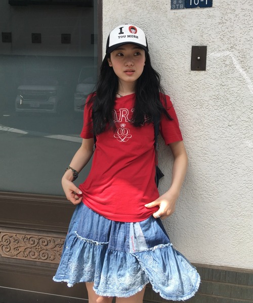 INTER FACTORY(インターファクトリー)の「hannah - nard girl cap made in INTERFACTORY(キャップ・レディース・ブラック/ライトブルー・FREE)」の15枚目の写真