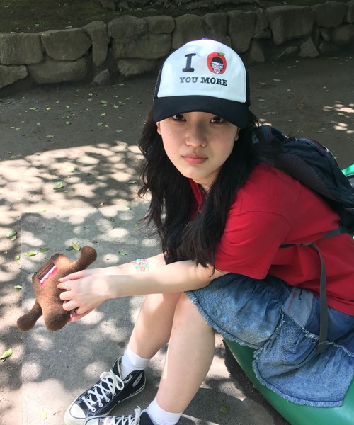 INTER FACTORY(インターファクトリー)の「hannah - nard girl cap made in INTERFACTORY(キャップ・レディース・ブラック/ライトブルー・FREE)」の10枚目の写真