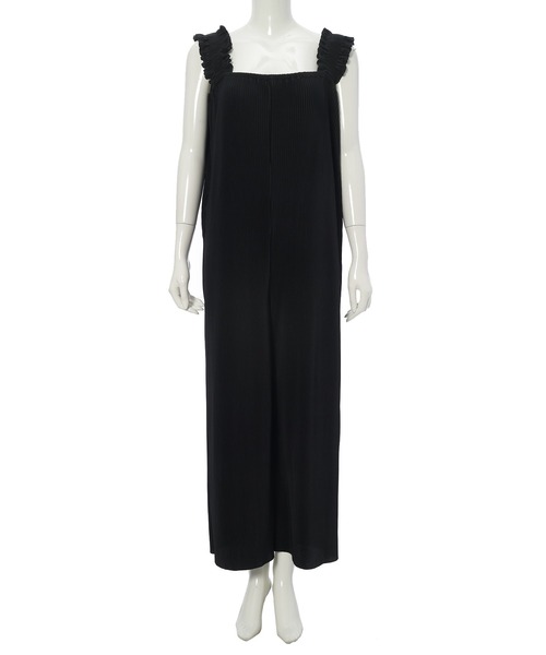 fifth（フィフス）の「サスフリルオールインワン（つなぎ/オールインワン・レディース・ブラック/グレイッシュベージュ/チャコールグレー・M）」の17枚目の写真