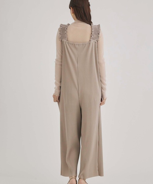 fifth（フィフス）の「サスフリルオールインワン（つなぎ/オールインワン・レディース・ブラック/グレイッシュベージュ/チャコールグレー・M）」の11枚目の写真