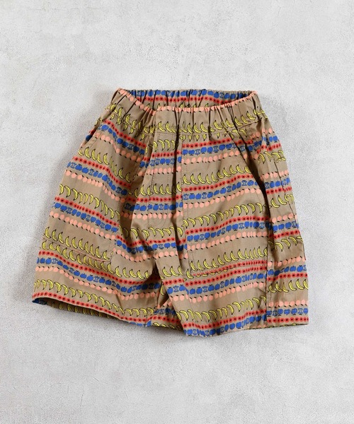 Life Support Products（ライフサポートプロダクツ）の「ポプリン総柄ベイカーショートパンツ（その他パンツ・キッズ・ベージュ/ライトブルー/ピンク/オフホワイト/レッド/チャコール・100/80/120/110/90/150/140/95/130）」の7枚目の写真