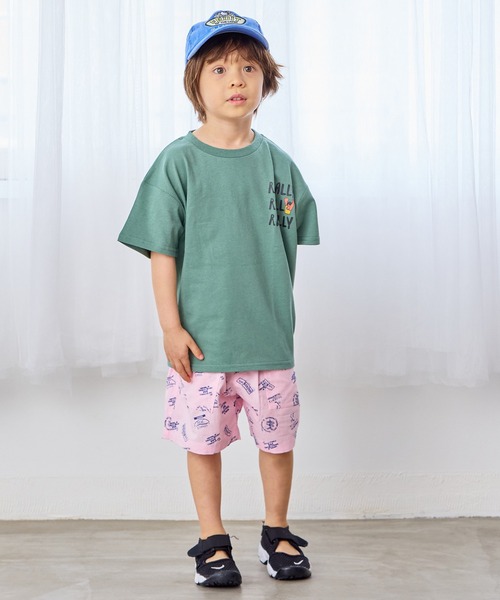 Life Support Products（ライフサポートプロダクツ）の「ポプリン総柄ベイカーショートパンツ（その他パンツ・キッズ・ベージュ/ライトブルー/ピンク/オフホワイト/レッド/チャコール・100/80/120/110/90/150/140/95/130）」の13枚目の写真