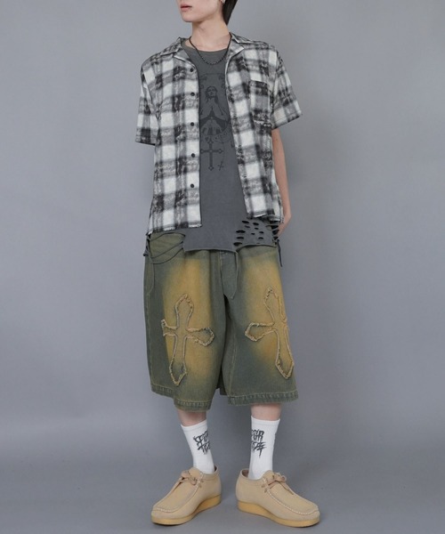 SPINNS（スピンズ）の「ヴィンテージ加工バギーデニムジョーツ/クロス（デニムパンツ・メンズ・ブルー系その他/ブルー系その他2/ブラック系その他・L/M）」の11枚目の写真