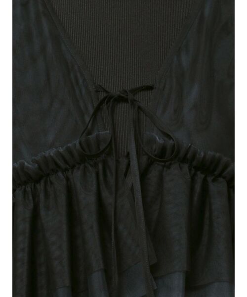 dazzlin（ダズリン）の「ティアードチュールチュニック（シャツ/ブラウス・レディース・ブラック/ブルー/アイボリー・FREE）」の12枚目の写真