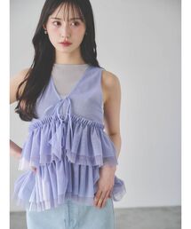 dazzlin | ティアードチュールチュニック(シャツ/ブラウス)