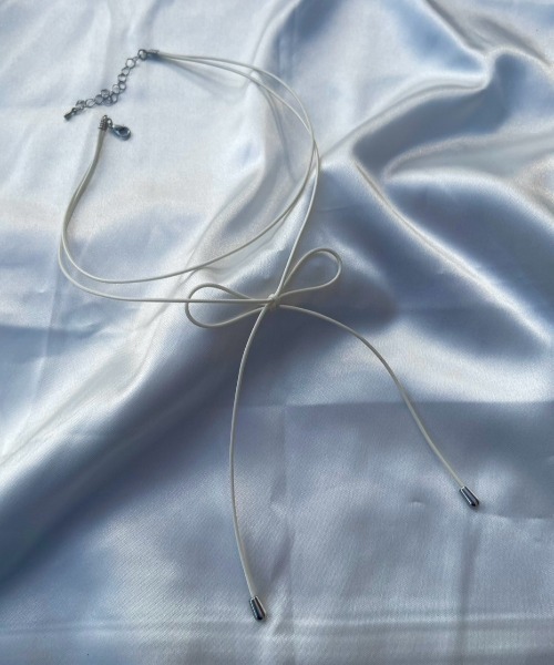 ciite'（シーテ）の「シンプルコードチョーカー / ネックレス（チョーカー・レディース・ベージュ/アイボリー/ブラック/ブラック系2/ベージュ系2・FREE）」の22枚目の写真