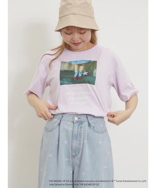 Samansa Mos2（サマンサ モスモス）の「【オズの魔法使/赤い靴】プリントTシャツ（Tシャツ/カットソー・レディース・オフホワイト/ピンク・F）」の9枚目の写真