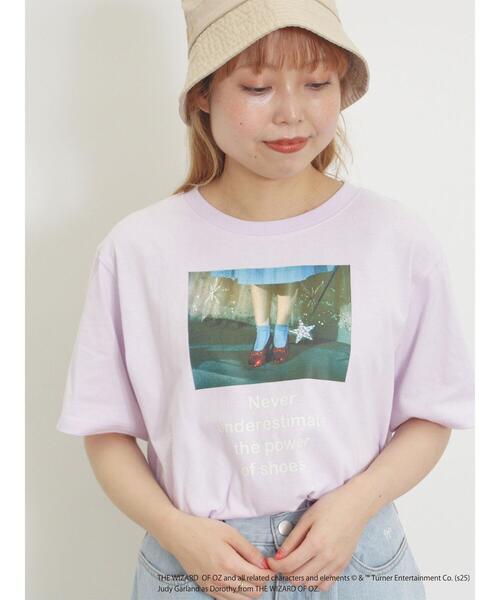 Samansa Mos2（サマンサ モスモス）の「【オズの魔法使/赤い靴】プリントTシャツ（Tシャツ/カットソー・レディース・オフホワイト/ピンク・F）」の10枚目の写真