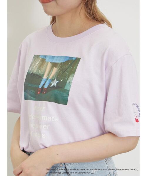 Samansa Mos2（サマンサ モスモス）の「【オズの魔法使/赤い靴】プリントTシャツ（Tシャツ/カットソー・レディース・オフホワイト/ピンク・F）」の11枚目の写真