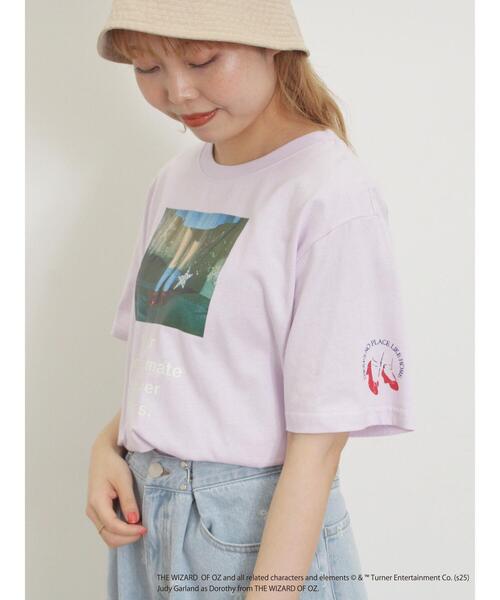 Samansa Mos2（サマンサ モスモス）の「【オズの魔法使/赤い靴】プリントTシャツ（Tシャツ/カットソー・レディース・オフホワイト/ピンク・F）」の13枚目の写真