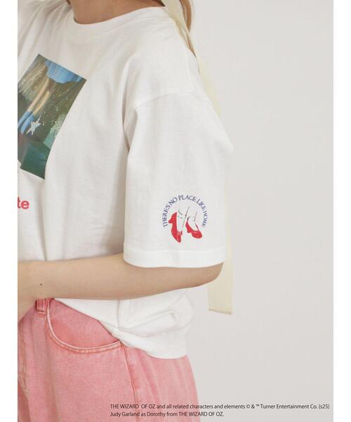 Samansa Mos2（サマンサ モスモス）の「【オズの魔法使/赤い靴】プリントTシャツ（Tシャツ/カットソー・レディース・オフホワイト/ピンク・F）」の7枚目の写真