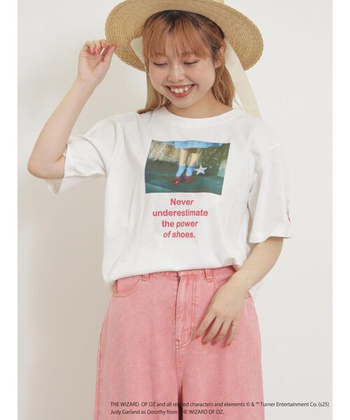 Samansa Mos2（サマンサ モスモス）の「【オズの魔法使/赤い靴】プリントTシャツ（Tシャツ/カットソー・レディース・オフホワイト/ピンク・F）」の15枚目の写真
