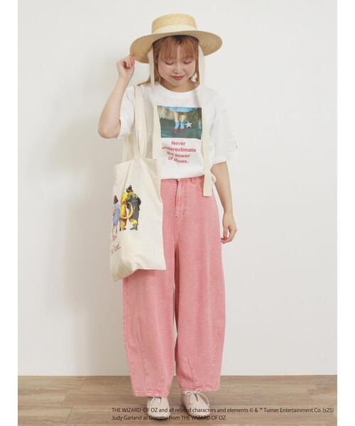 Samansa Mos2（サマンサ モスモス）の「【オズの魔法使/赤い靴】プリントTシャツ（Tシャツ/カットソー・レディース・オフホワイト/ピンク・F）」の17枚目の写真