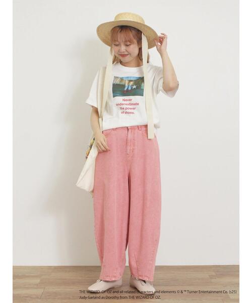 Samansa Mos2（サマンサ モスモス）の「【オズの魔法使/赤い靴】プリントTシャツ（Tシャツ/カットソー・レディース・オフホワイト/ピンク・F）」の19枚目の写真