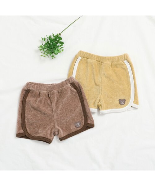 apres les cours（アプレレクール）の「パイルパイピングブルマ（その他ベビーウェア・キッズ・イエロー/ベージュ・80）」の3枚目の写真