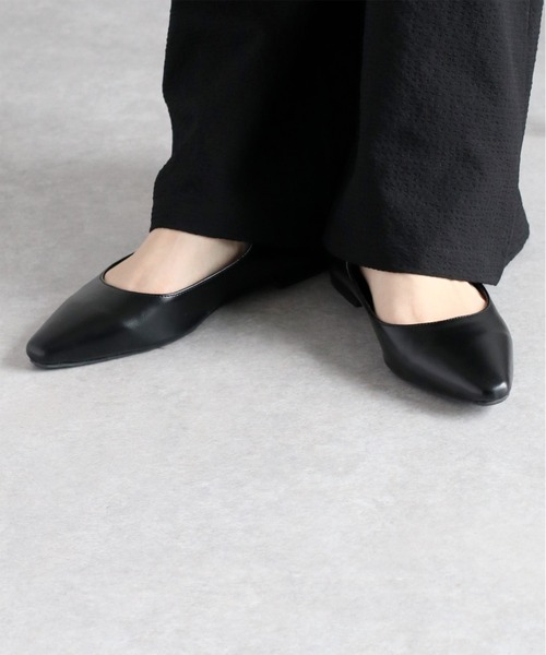 cepo(セポ)の「ストラップミュールフラットパンプス(パンプス・レディース・シルバー/ブラック/ベージュ・M/L)」の4枚目の写真