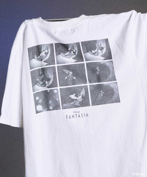 DISNEY FANTASIA】 9ボックスバックプリント Tシャツ//ディズニー