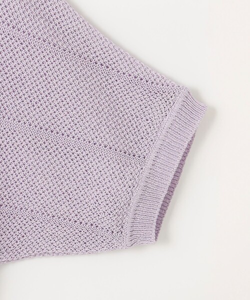 J.PRESS Ladies(J.プレス レディス)の「【洗える】PATTERN MESH ドルマンスリーブ カーディガン(カーディガン/ボレロ・レディース・アイボリー系/ネイビー系/ふじ色系/イエロー系・SMALL)」の16枚目の写真