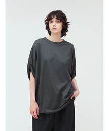 mizuiro ind バーンアウトドットプリントロンT（Tシャツ