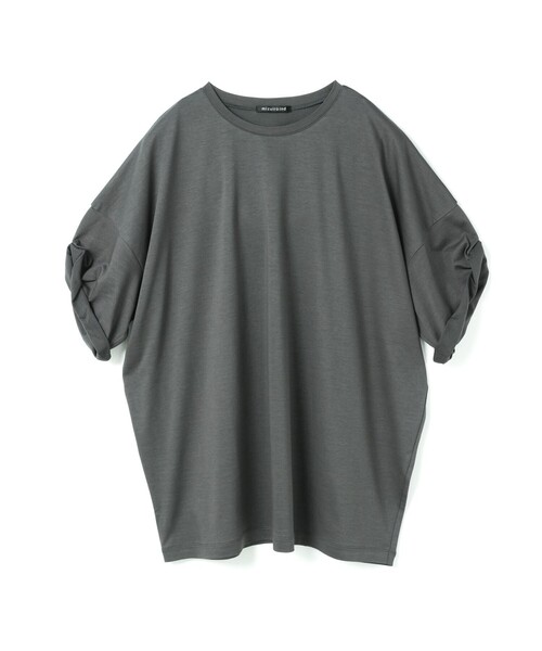 セール】mizuiro ind ロールアップスリーブワイドT（Tシャツ