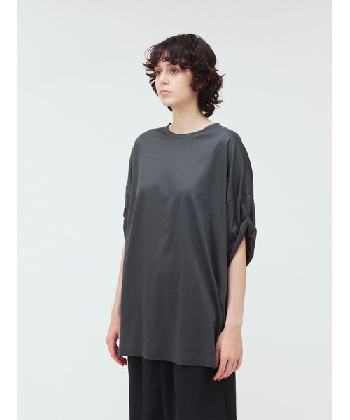 mizuiro ind ロールアップスリーブワイドT（Tシャツ/カットソー